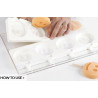 Set 2 Stampi gelato Faccina o Mr Funny da Silikomart + 1 Vassoio + 50 bastoncini Stecco in legno di faggio Set 2 Stampi gelato Faccina o Mr Funny da Silikomart + 1 Vassoio + 50 bastoncini Stecco in legno di faggio
