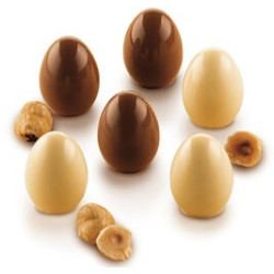 Choco Egg 3D Silikomart – Stampo in Silicone per 15 Ovetti di Cioccolato