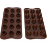 Stampo cioccolato ovetti tridimensionali o Choco Egg 3D diametro 2,3 x h 3 cm SCG058 3D da Silikomart