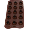 Stampo cioccolato ovetti tridimensionali o Choco Egg 3D diametro 2,3 x h 3 cm SCG058 3D da Silikomart