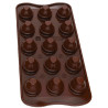 Stampo cioccolato ovetti tridimensionali o Choco Egg 3D diametro 2,3 x h 3 cm SCG058 3D da Silikomart Stampo cioccolato ovetti tridimensionali o Choco Egg 3D diametro 2,3 x h 3 cm SCG058 3D da Silikomart