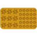 Stampo Botanica 2 tipi di fiori e 34 cavità in silicone giallo da Silikomart Linea Naturae