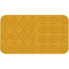 Stampo Mela e Pera in silicone giallo da Silikomart Linea Naturae Stampo Mela e Pera in silicone giallo da Silikomart Linea Naturae