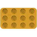 Stampo Verza 12 in silicone giallo da Silikomart Linea Naturae