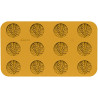 Stampo Verza 12 in silicone giallo da Silikomart Linea Naturae
