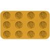 Stampo Verza 12 in silicone giallo da Silikomart Linea Naturae Stampo Verza 12 in silicone giallo da Silikomart Linea Naturae