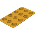 Stampo Verza 12 in silicone giallo da Silikomart Linea Naturae