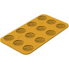 Stampo Verza 12 in silicone giallo da Silikomart Linea Naturae