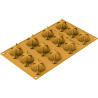 Carciofo 28 Silikomart: stampo silicone giallo, linea Naturae, per 12 carciofi Carciofo 28 Silikomart: stampo silicone giallo, linea Naturae, per 12 carciofi