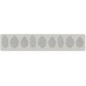 Garden tappeto in silicone da 40x8 cm per decori a forma di tre foglie diverse da Silikomart