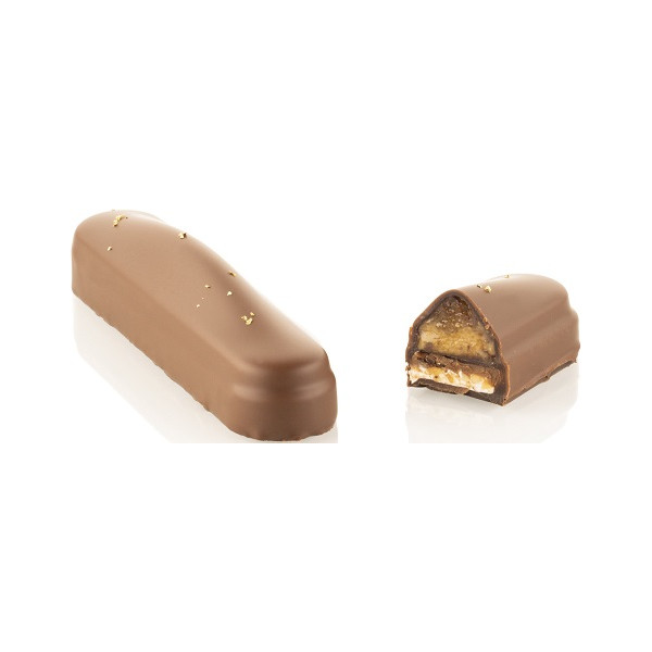 Kit Bar Vulcano Silikomart: stampo Tritan con stampo silicone per 8 barrette cioccolato ripiene