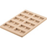 Kit Blocco B: stampo in Tritan con stampo in silicone per 10 Barrette di Cioccolato Quadri ripieni da Silikomart Kit Blocco B: stampo in Tritan con stampo in silicone per 10 Barrette di Cioccolato Quadri ripieni da Silikomart