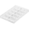 Kit Blocco B: stampo in Tritan con stampo in silicone per 10 Barrette di Cioccolato Quadri ripieni da Silikomart Kit Blocco B: stampo in Tritan con stampo in silicone per 10 Barrette di Cioccolato Quadri ripieni da Silikomart