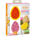 Set Uova di Pasqua 3D Decora – Tagliapasta + 2 Marcatori a Rilievo per Biscotti