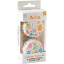 Set di 36 pirottini per muffin in carta forno con decoro uova e coniglio di pasqua di ø5xh3,2 cm da Decora