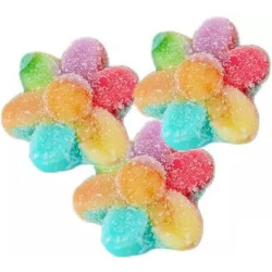 Caramelle gommose Fiori Arcobaleno: caramelle  a forma di fiore colorate e zuccherate in busta da 1Kg