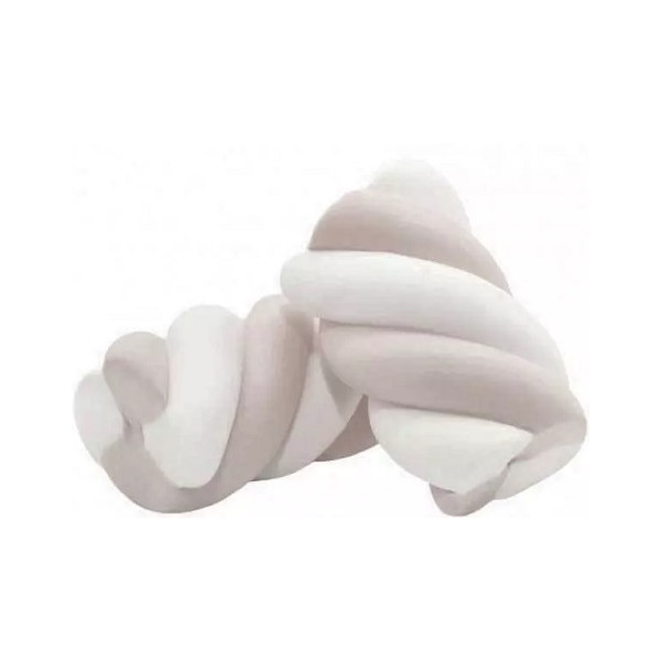 Marshmallow Treccia Bianco Tortora in busta da 1 Kg di Bulgari