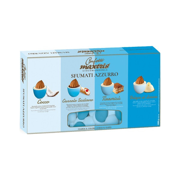 Maxtris Sfumati Celeste – Confetti Ciocomandorla Celesti 1 Kg