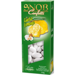 Confetti Snob Limone, bianchi, in confezione da 150 g di Crispo