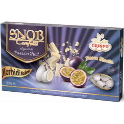 Confetti snob Fruit Passion ciocomandorla bianchi al gusto speciale di frutta da 500 g di Crispo