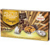 Confetti Snob Nougà , bianchi Crispo da 500 g: croccante alle nocciole ricoperto di cioccolato fondente cacao 70%. Confetti Snob Nougà , bianchi Crispo da 500 g: croccante alle nocciole ricoperto di cioccolato fondente cacao 70%.