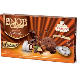 Confetti snob al gianduia da 500 g, cioco-mandorla bianchi di Crispo