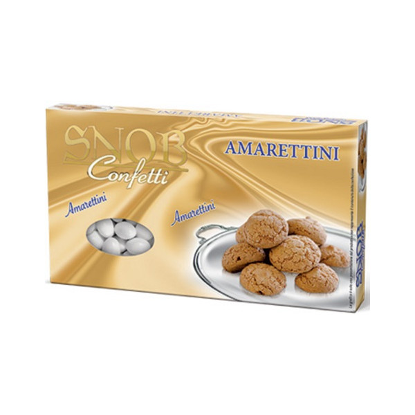 Confetti Snob Amaretti, cioco-mandorla bianchi da 500 g di Crispo