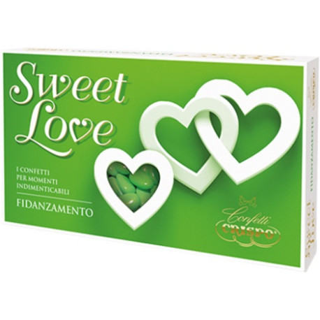 Confetti Verdi a mandorla extra pelata da 1 Kg i Sweet Love di Crispo Confetti Verdi a mandorla extra pelata da 1 Kg i Sweet Love di Crispo