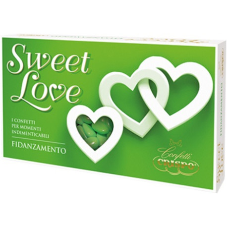 Confetti Verdi a mandorla extra pelata da 1 Kg i Sweet Love di Crispo