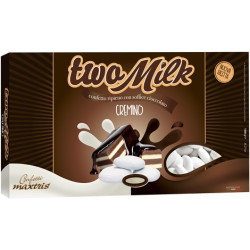 Confetti Two Milk Cremino, confetti bianchi con doppio cioccolato da 1kg  di Maxtris