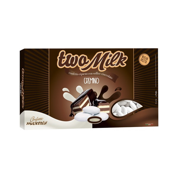 Two Milk Cremino, confetti bianchi Maxtris con doppio cioccolato da 1 kg