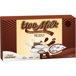 Confetti Two Milk Mix Choco, confetti bianchi doppio cioccolato di Maxtris  da 1 kg