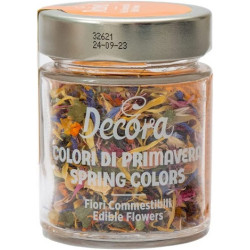 Fiori Eduli Decora “Colori di Primavera” | Mix di Petali Commestibili 4 g per Decorazioni Dolci e Salate