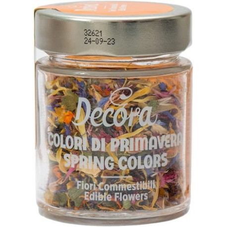 Fiori Eduli Decora “Colori di Primavera” | Mix di Petali Commestibili 4 g per Decorazioni Dolci e Salate