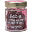Petali di rosa commestibili fiori edibili colore rosa in barattolo da 4 g