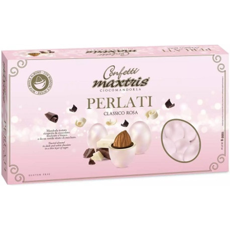 Confetti Maxtris Perlati Rosa da 500 g, confetti perlati rosa ciocomandorla Maxtris Confetti Maxtris Perlati Rosa da 500 g, confetti perlati rosa ciocomandorla Maxtris