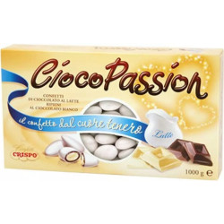 Ciocopassion Crispo confetti bianchi 1 Kg, ideali per confettata