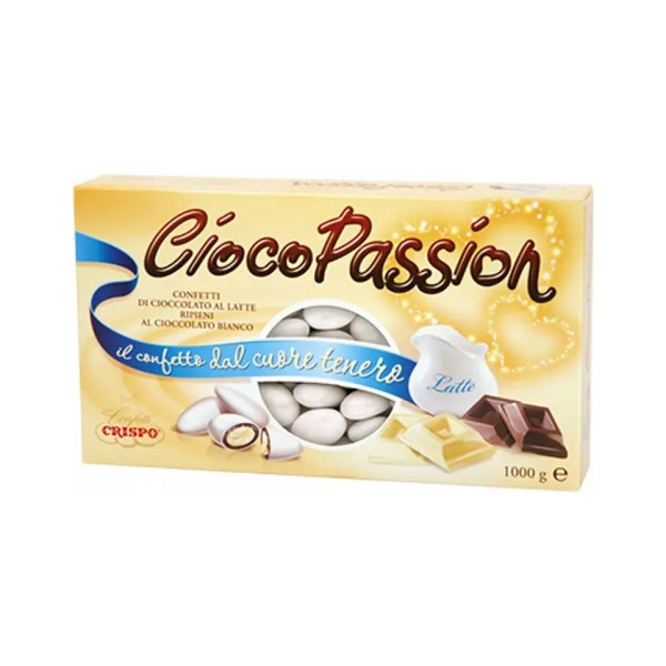 Ciocopassion Crispo confetti bianchi 1 Kg, ideali per confettata
