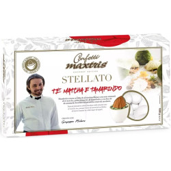 Maxtris Stellato Te Matcha e Tamarindo, confetti bianchi cioco-mandorla da 1 Kg