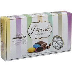 Maxtrix Piccole Nuance Bianco, confetti bianchi con cioccolato al latte a forma di lente da 1 Kg