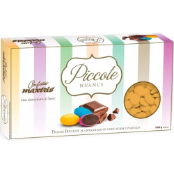 Maxtrix Piccole Nuance Pesca, confetti arancioni con cioccolato al latte a forma di lente da 1 Kg