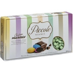 Maxtrix Piccole Nuance Pea Green, confetti verdi con cioccolato al latte a forma di lente da 1 Kg