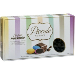 Maxtrix Piccole Nuance Black Nero, confetti neri con cioccolato al latte a forma di lente da 1 Kg