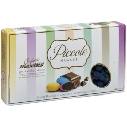 Maxtrix Piccole Nuance Blue, confetti blu con cioccolato al latte a forma di lente da 1 Kg