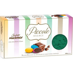 Maxtrix Piccole Nuance Verde, confetti verdi con cioccolato al latte a forma di lente da 1 Kg