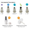 Kit Cornetti Green con 5 bocchette 1 adattatore e 1 supporto fiori da Decora Kit Cornetti Green con 5 bocchette 1 adattatore e 1 supporto fiori da Decora