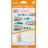 Kit Cornetti Orange con 5 bocchette 1 adattatore e 1 supporto fiori da Decora Kit Cornetti Orange con 5 bocchette 1 adattatore e 1 supporto fiori da Decora