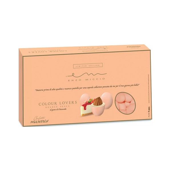 Maxtris Nuance Pesca Enzo Miccio gusto torta Cheescake, confetti arancioni Maxtris