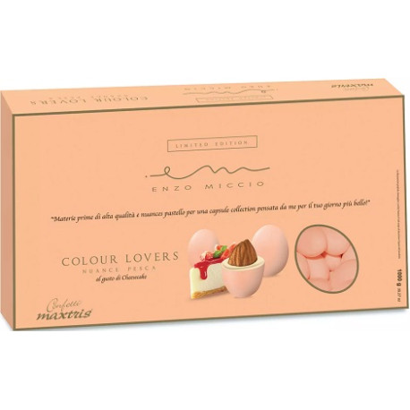 Maxtris Nuance Pesca Enzo Miccio gusto torta Cheescake, confetti arancioni Maxtris
