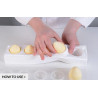 Stampo gelato Mul3D Egg per 5 Uova 3D da 100 ml in silicone Top White da Silikomart Stampo gelato Mul3D Egg per 5 Uova 3D da 100 ml in silicone Top White da Silikomart